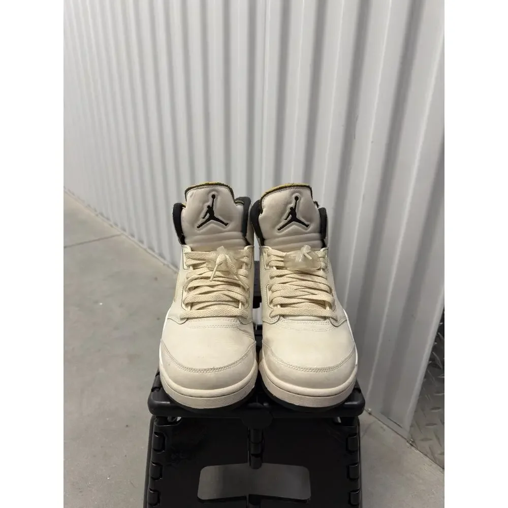 Nike Air Jordan 5 Sail Black 2024 Size 10.5 Men's - FN7405-100